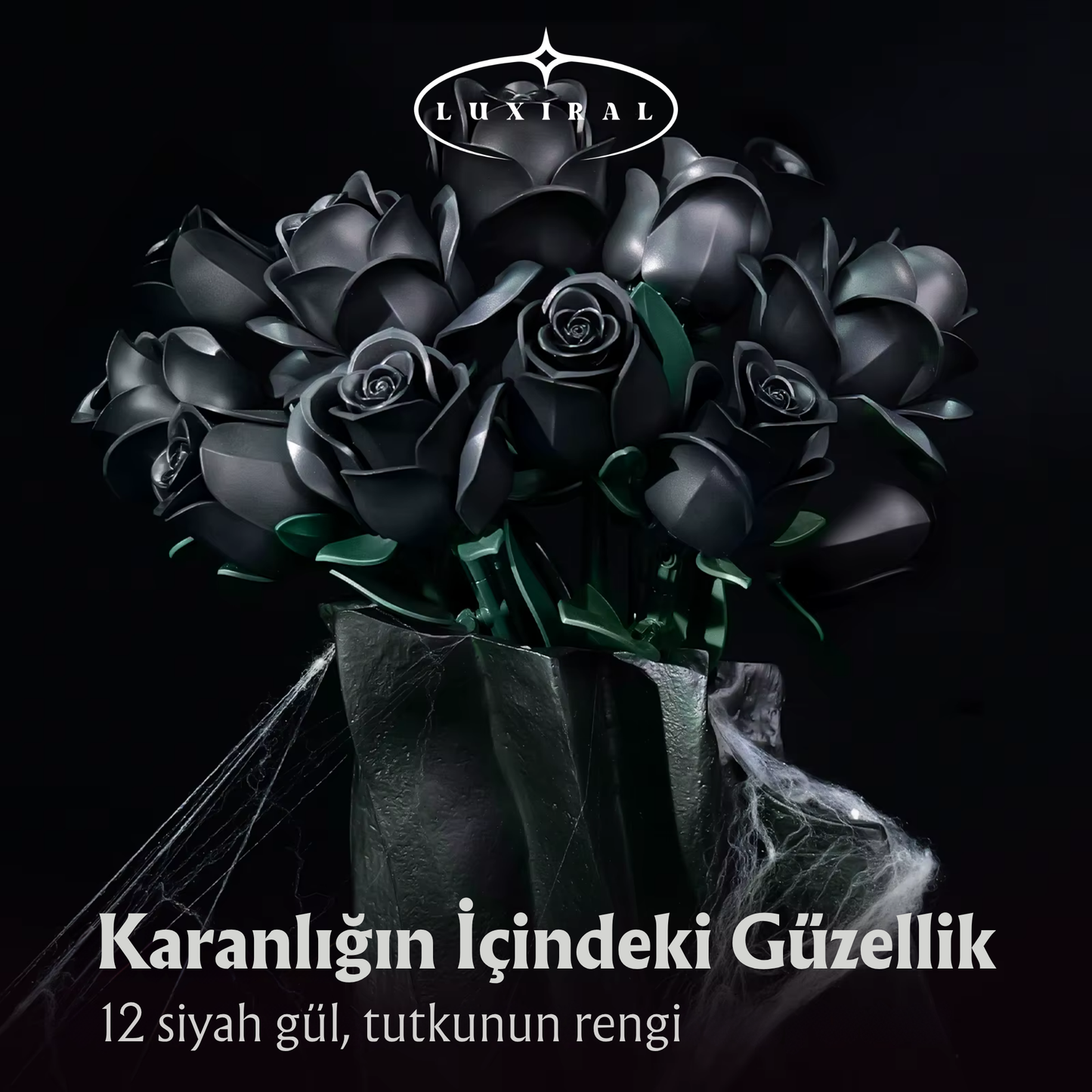 Luxiral® Siyah Gül Buketi